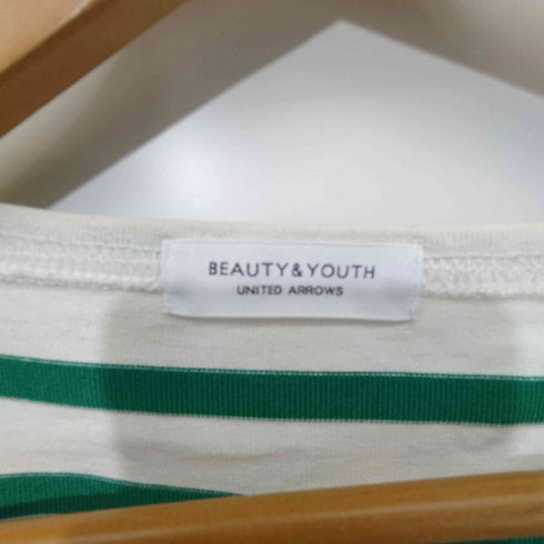 ビューティーアンドユースユナイテッドアローズ BEAUTY & YOUTH UNITED ARROWS BY ワイドボーダーパフスリーブボートネックカットソー レディース